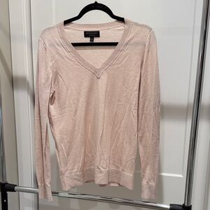 Banana Republic Light Pink V-Neck Sweater